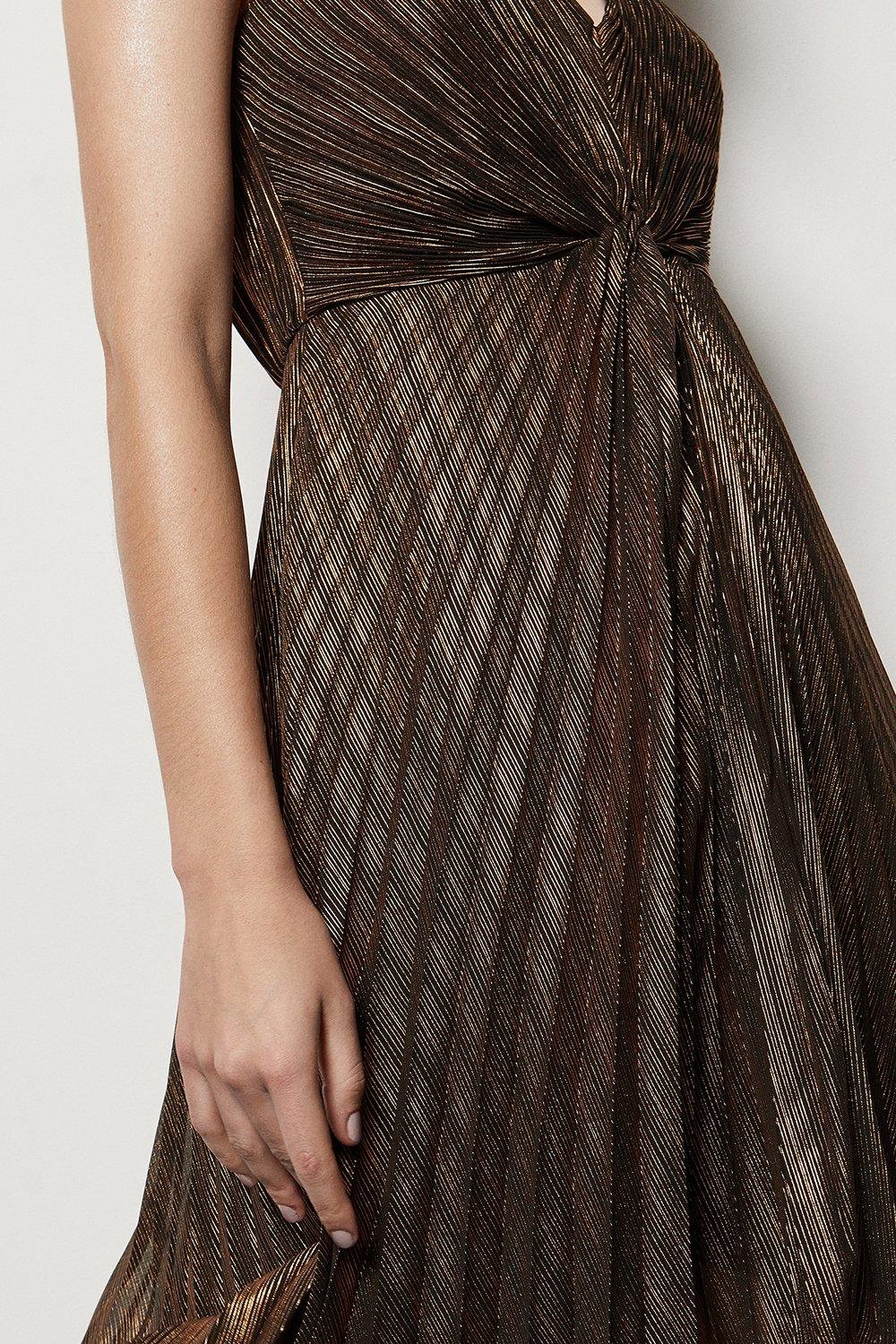 karen millen metallic dress