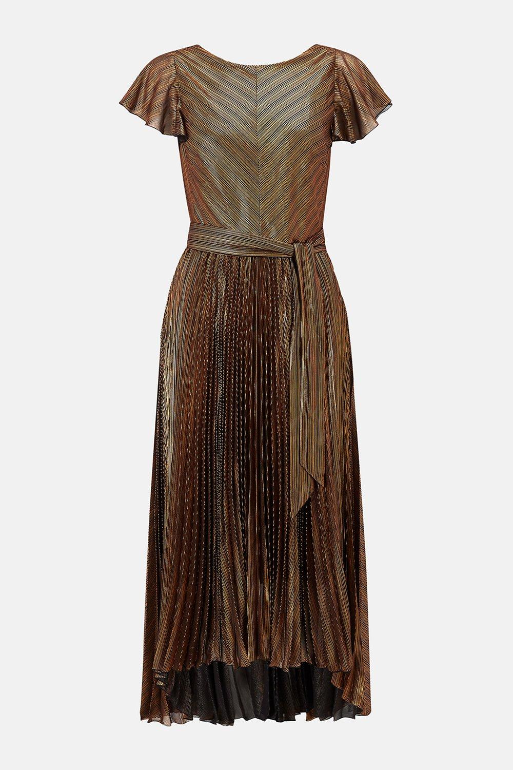 karen millen pleated hem tailored dress