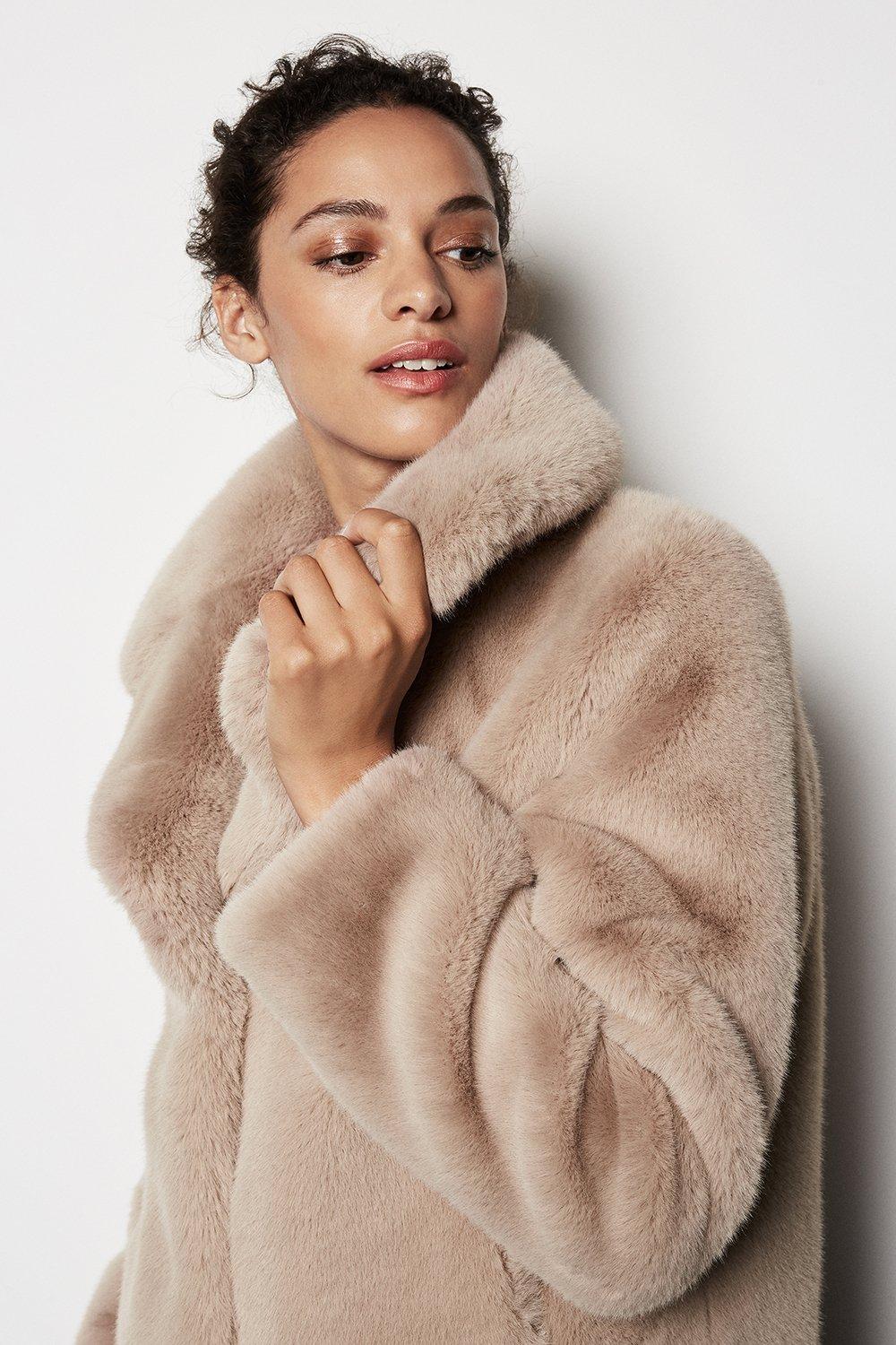 faux shearling jacket womens