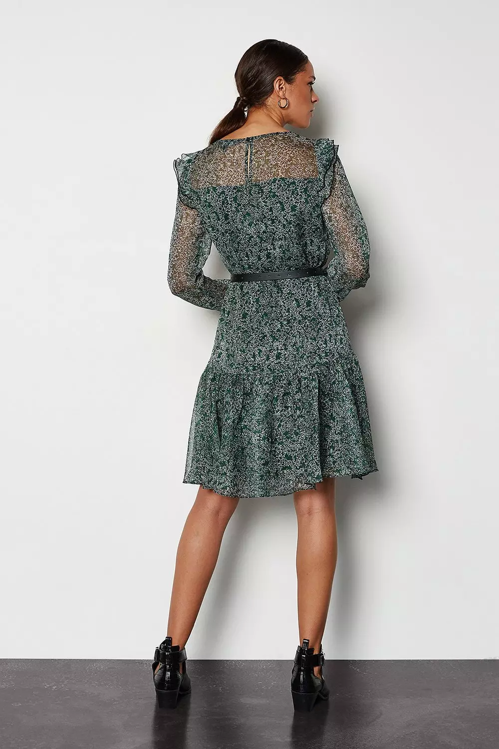 Long sleeve clearance drop waist dress