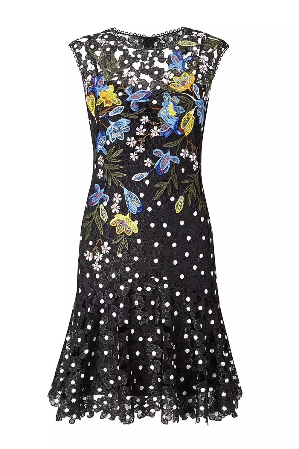 Floral Polkadot Lace Dress Karen Millen