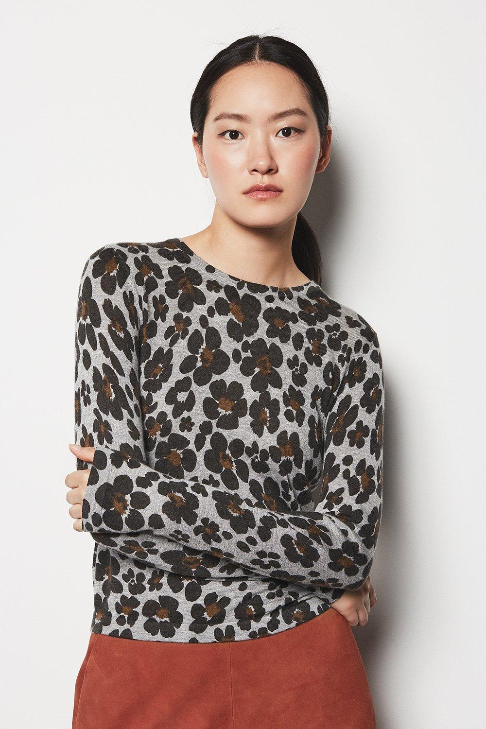 floral leopard print