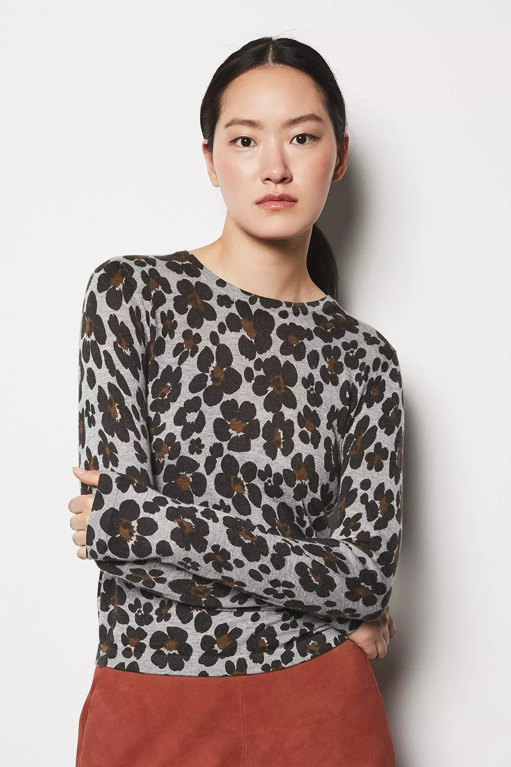 Zara leopard print clearance jumper