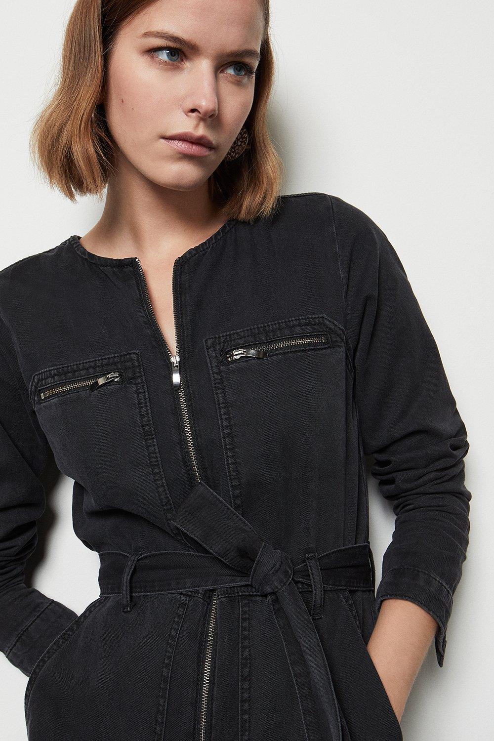 karen millen denim jumpsuit