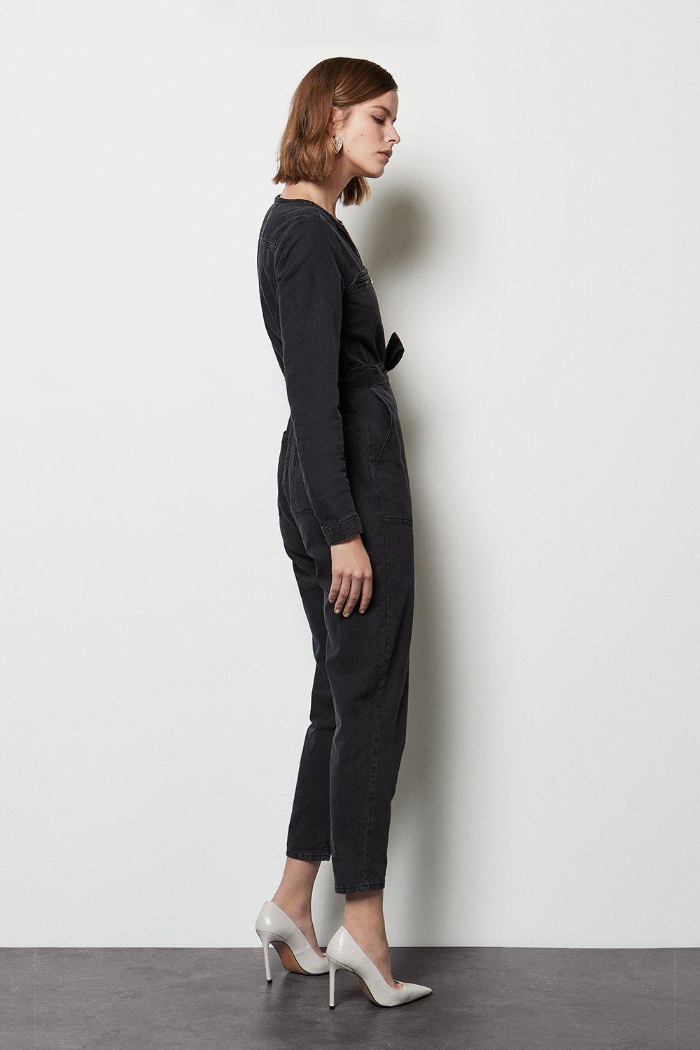 karen millen denim jumpsuit