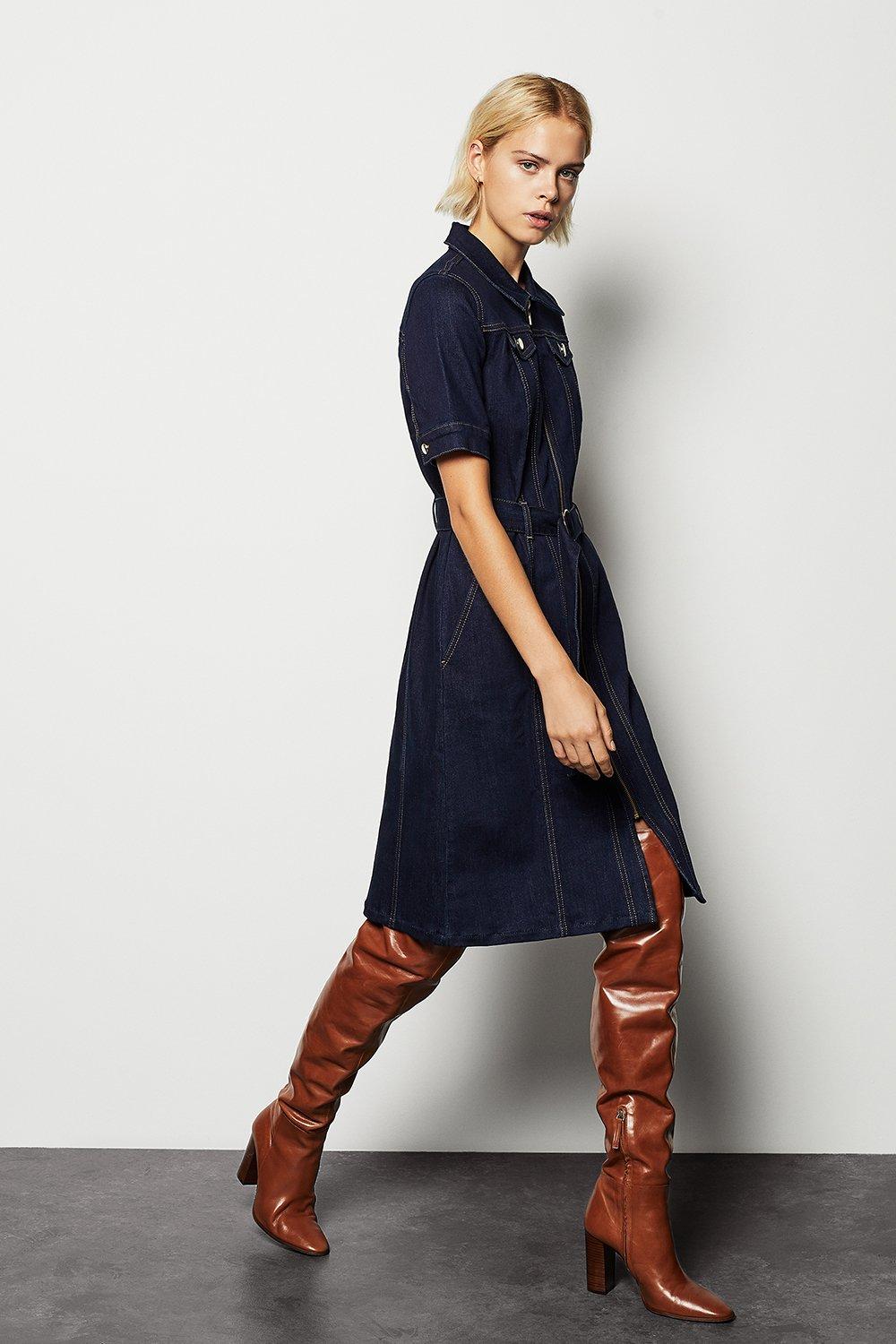 karen millen denim dress