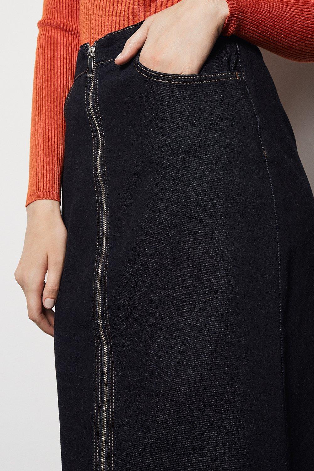 karen millen denim skirt