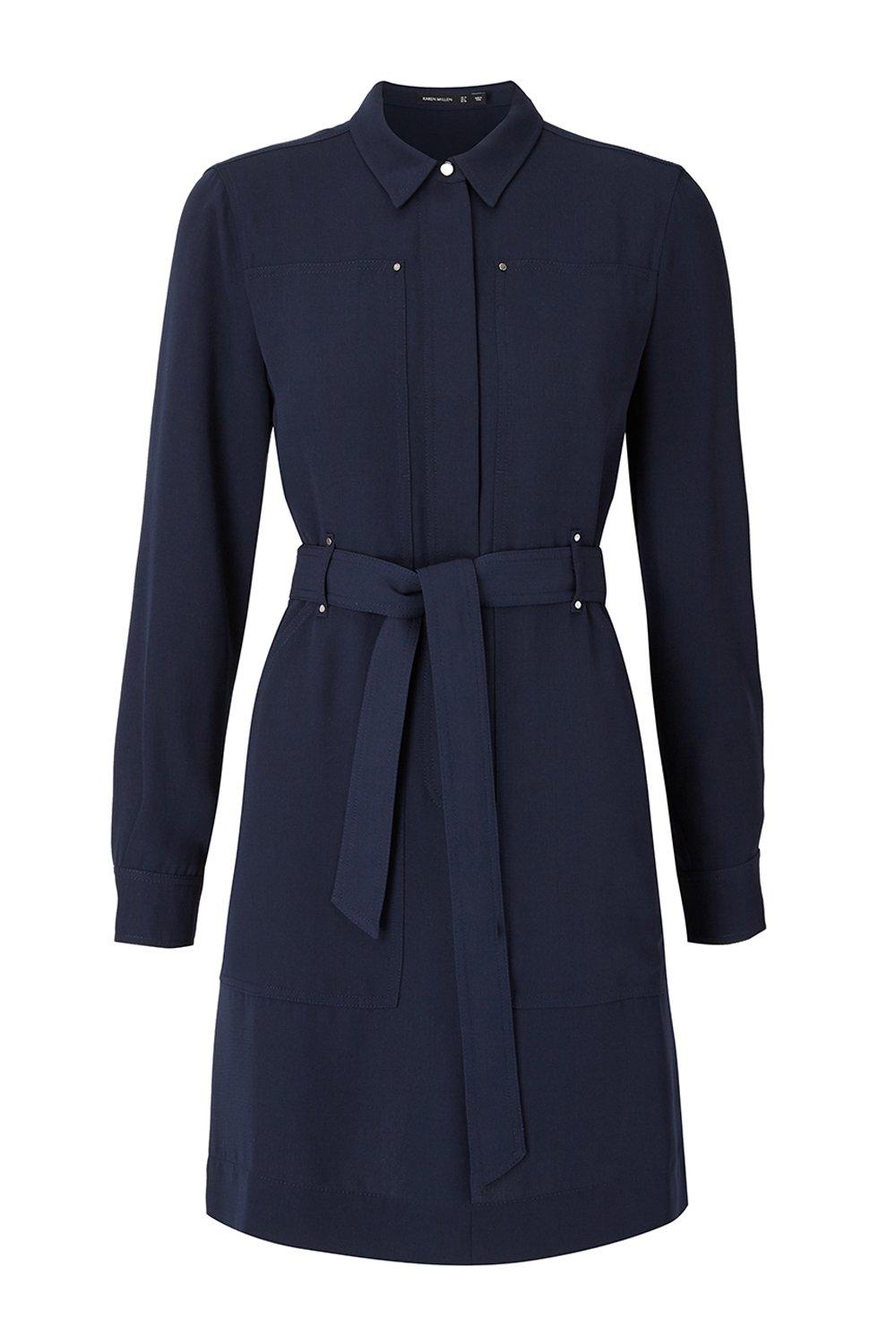 karen millen denim utility dress