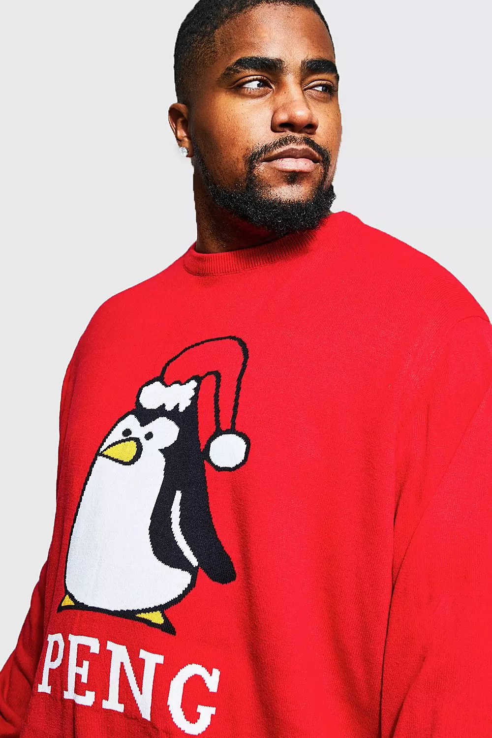 Plus size clearance mens christmas sweaters