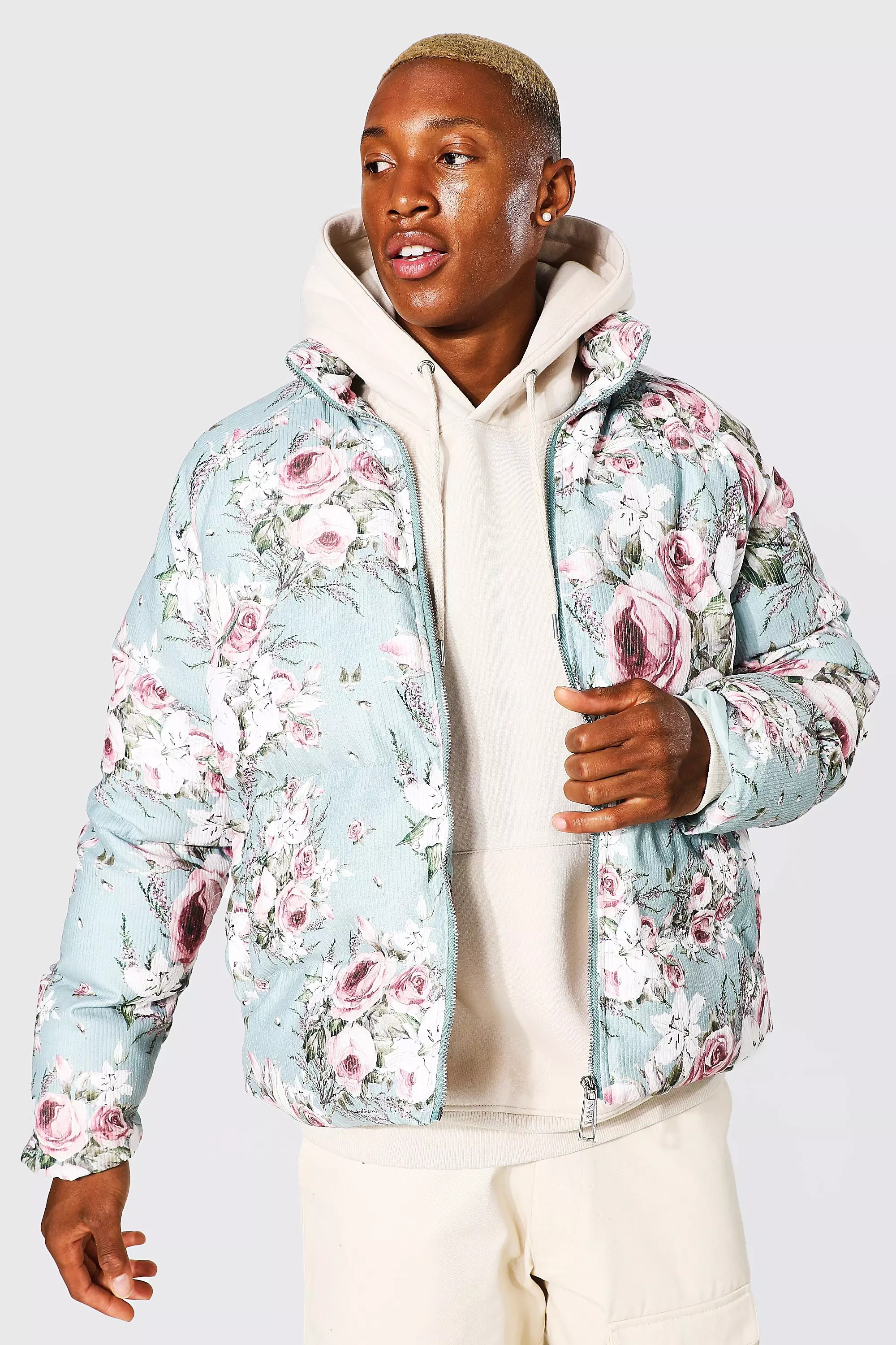 Abstract Monogram Flower Puffer Jacket - Ready to Wear