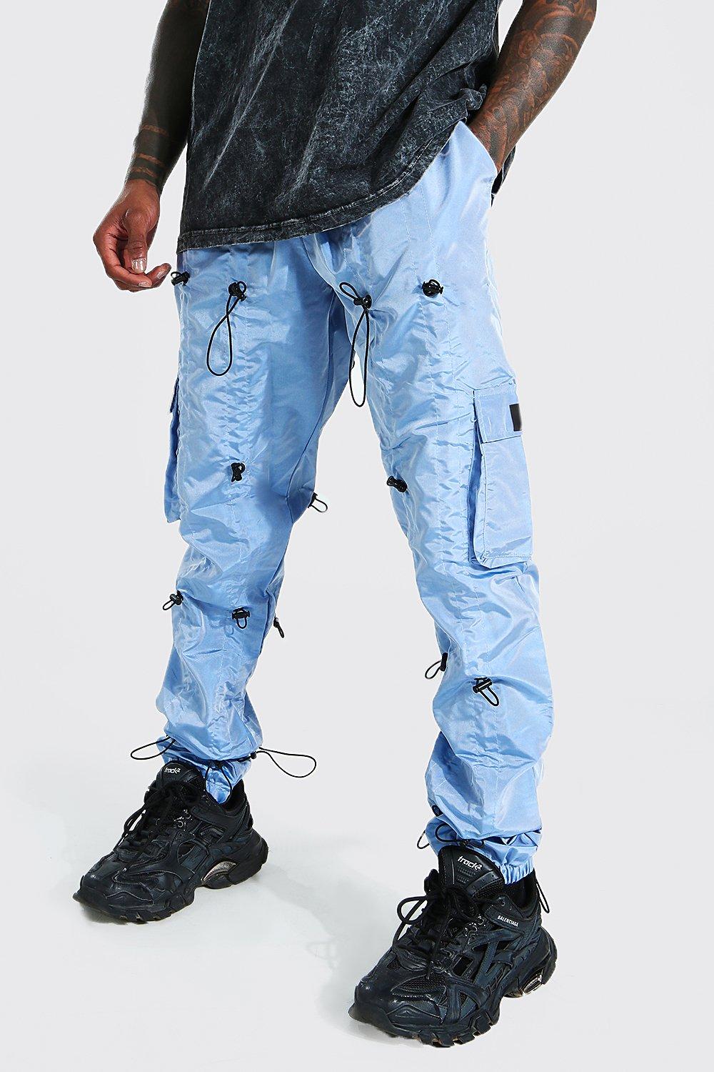 loose fit all over toggle cargo trouser