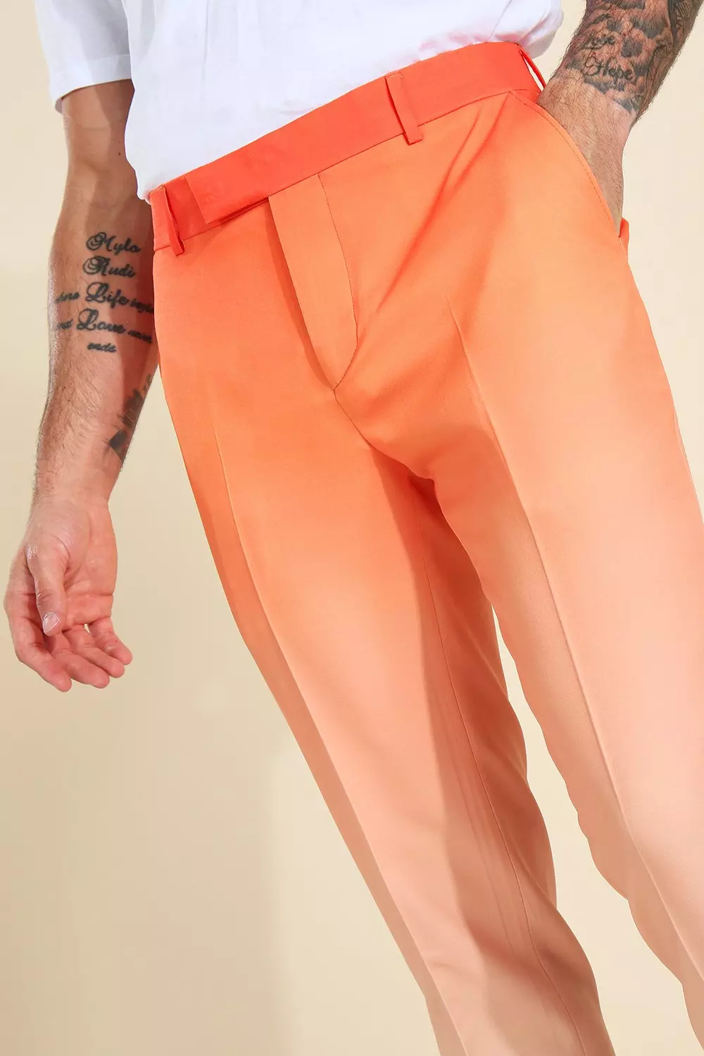 Skinny Ombre Suit Trouser | boohooMAN USA