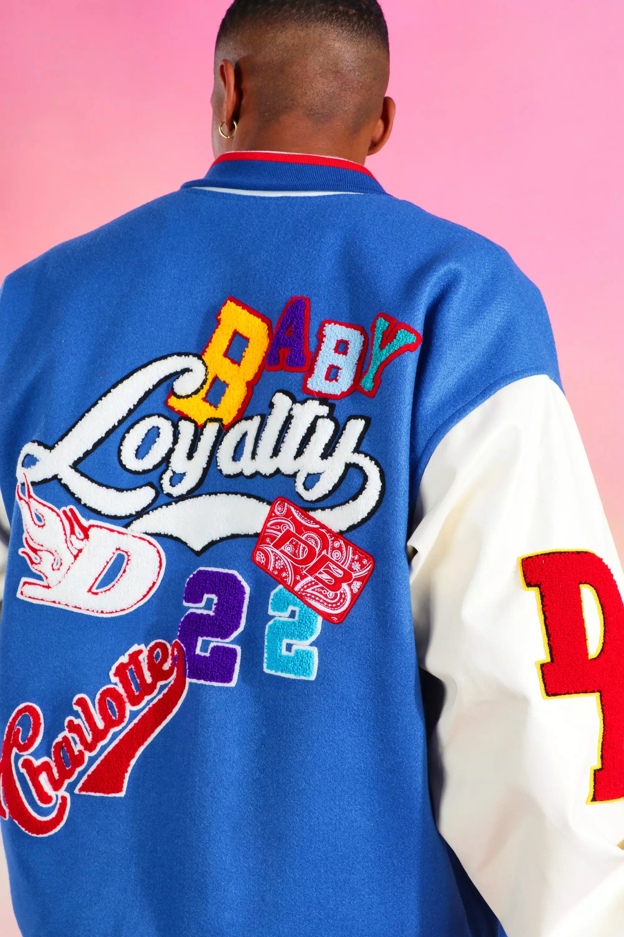 Source OEM custom light blue embroidery latterman baseball varsity bomber  jacket for men on m.