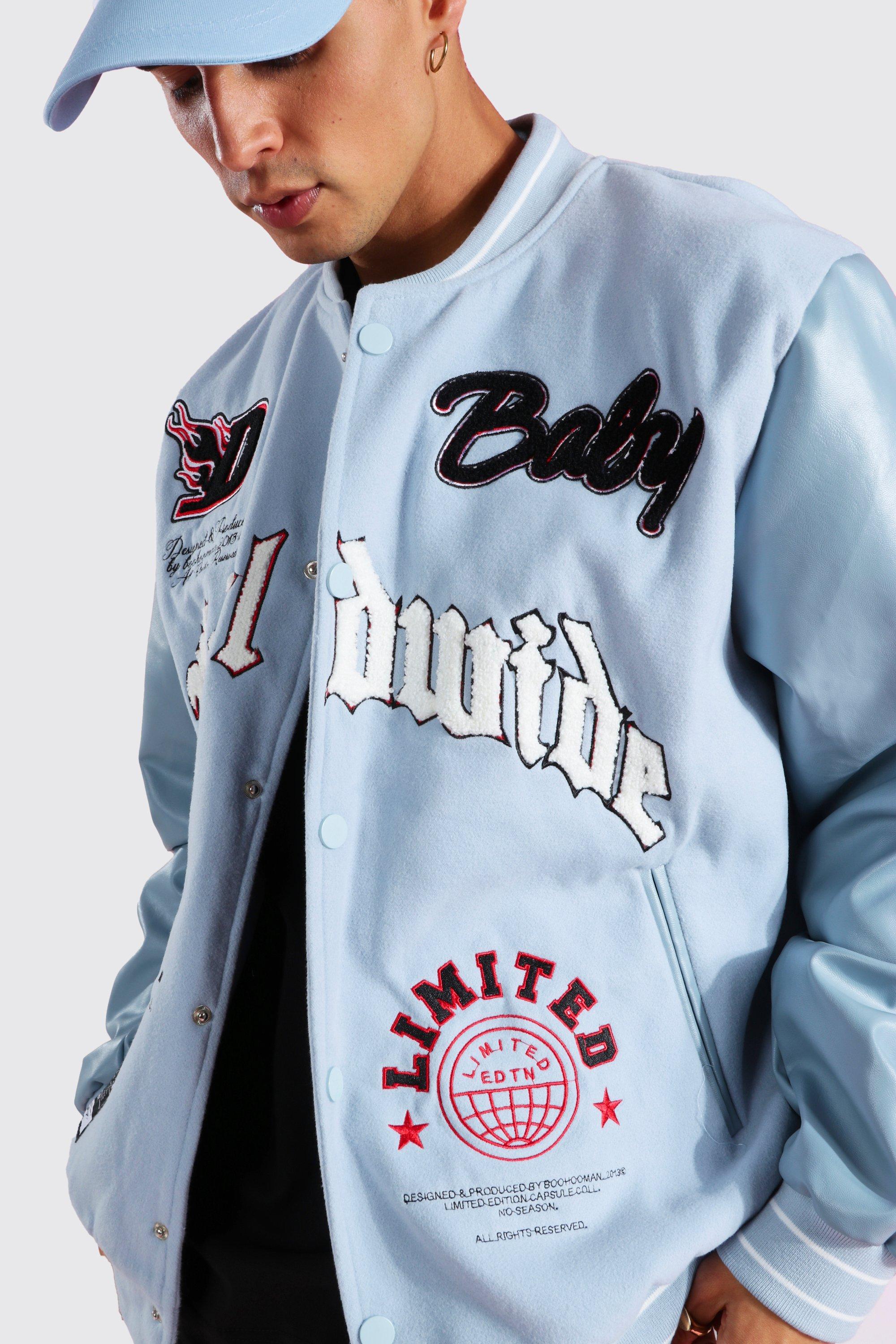 boohooman dababy varsity jacket