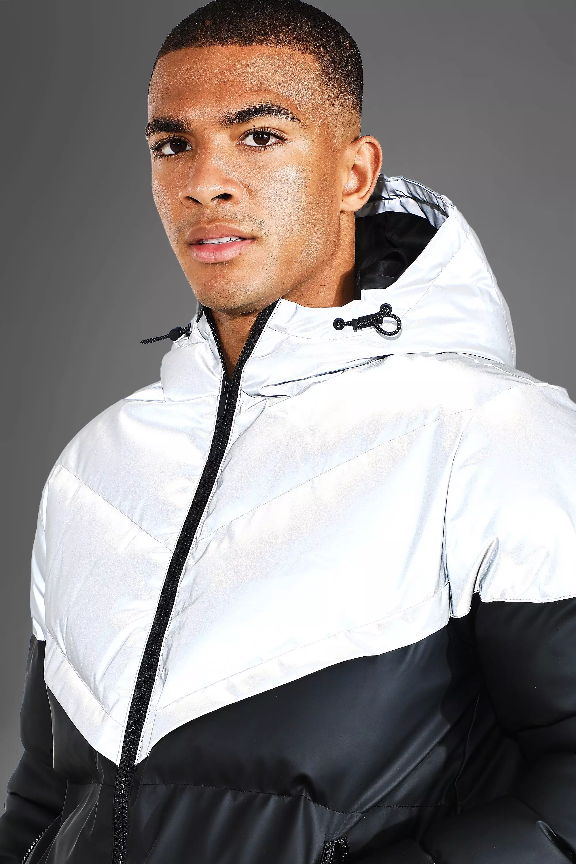 Lightweight reflective puffer jacket - Men