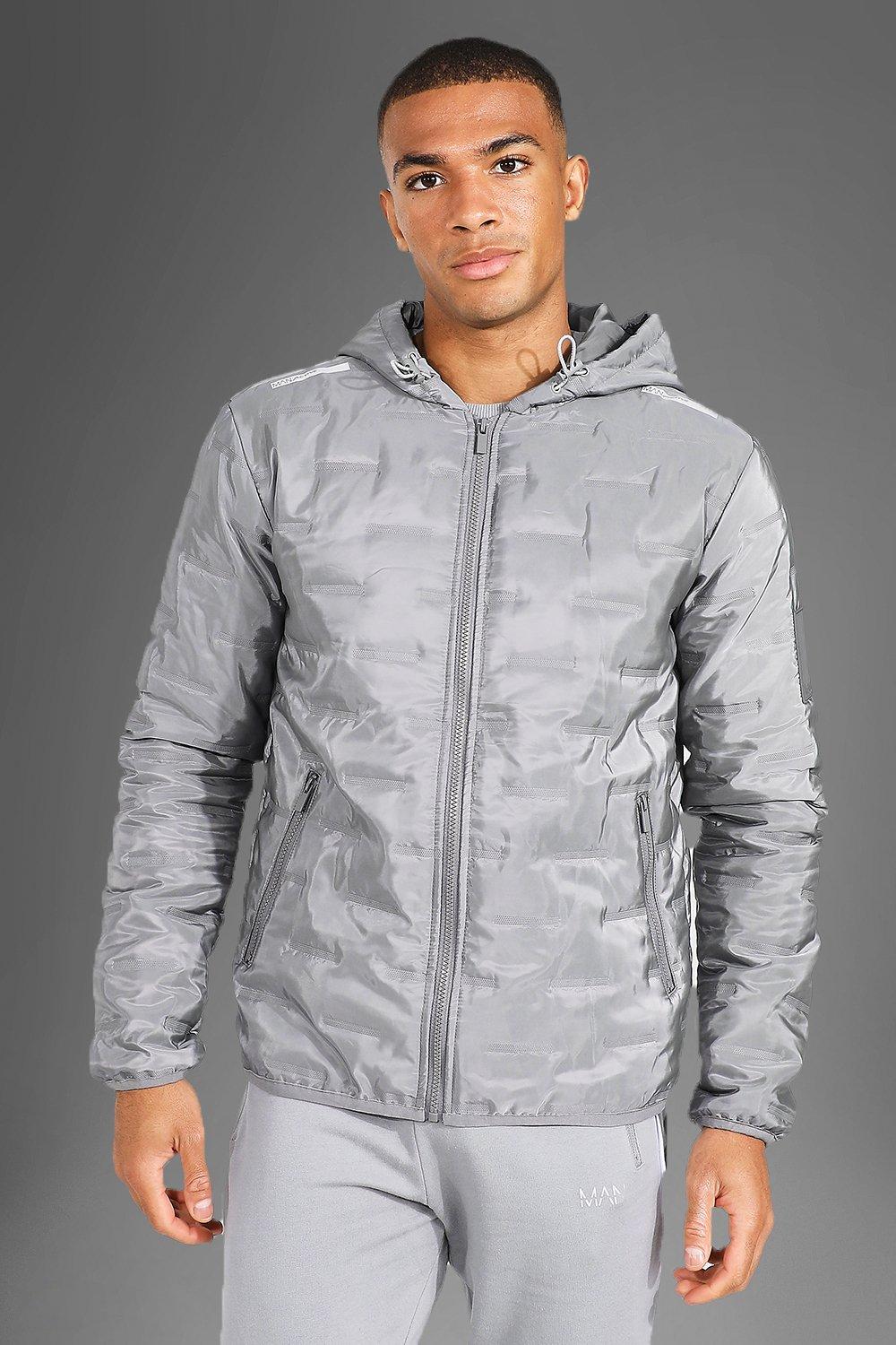 lightweight hooded puffer jacket mens