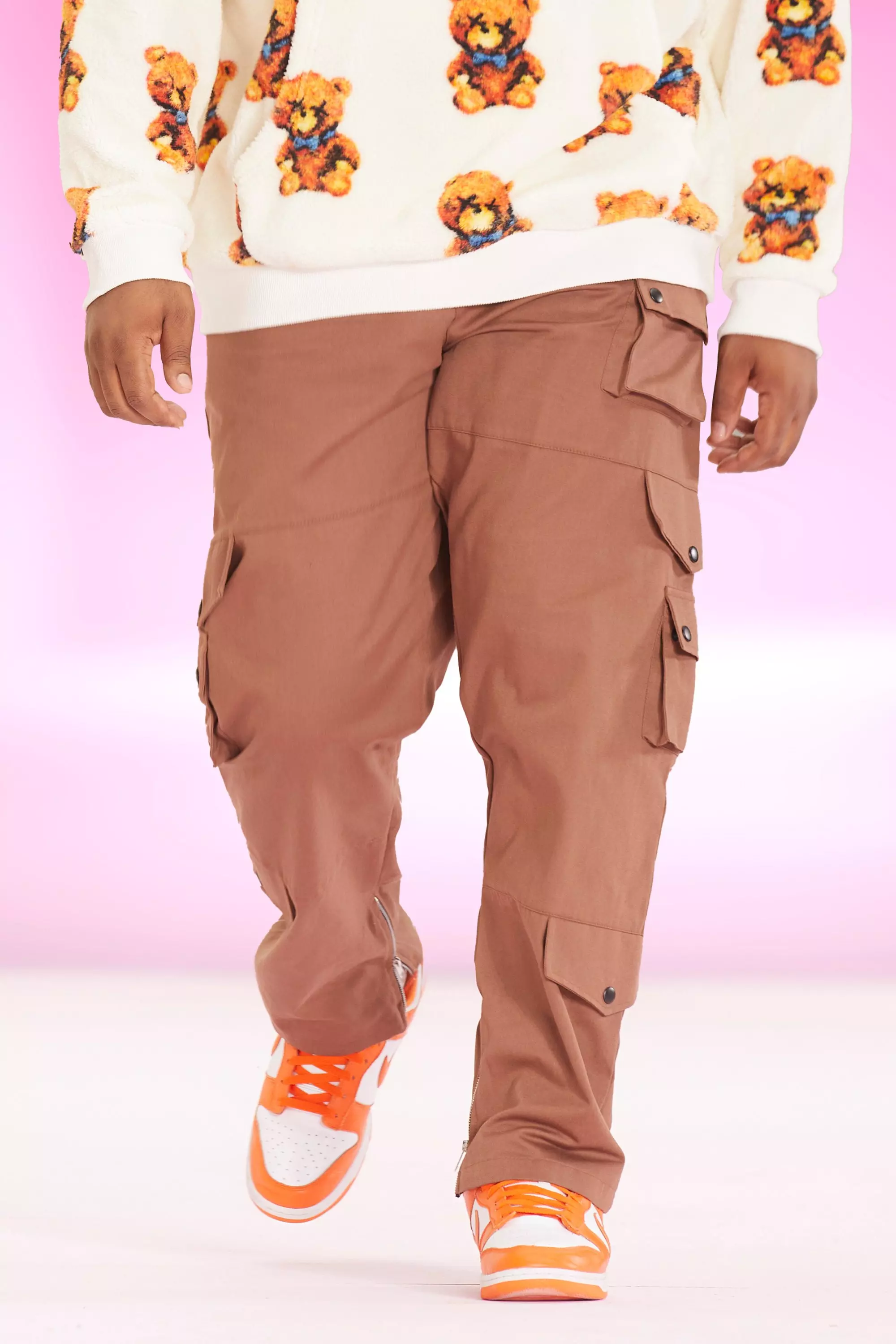 Plus Relaxed Fit Twill Cargo Pants