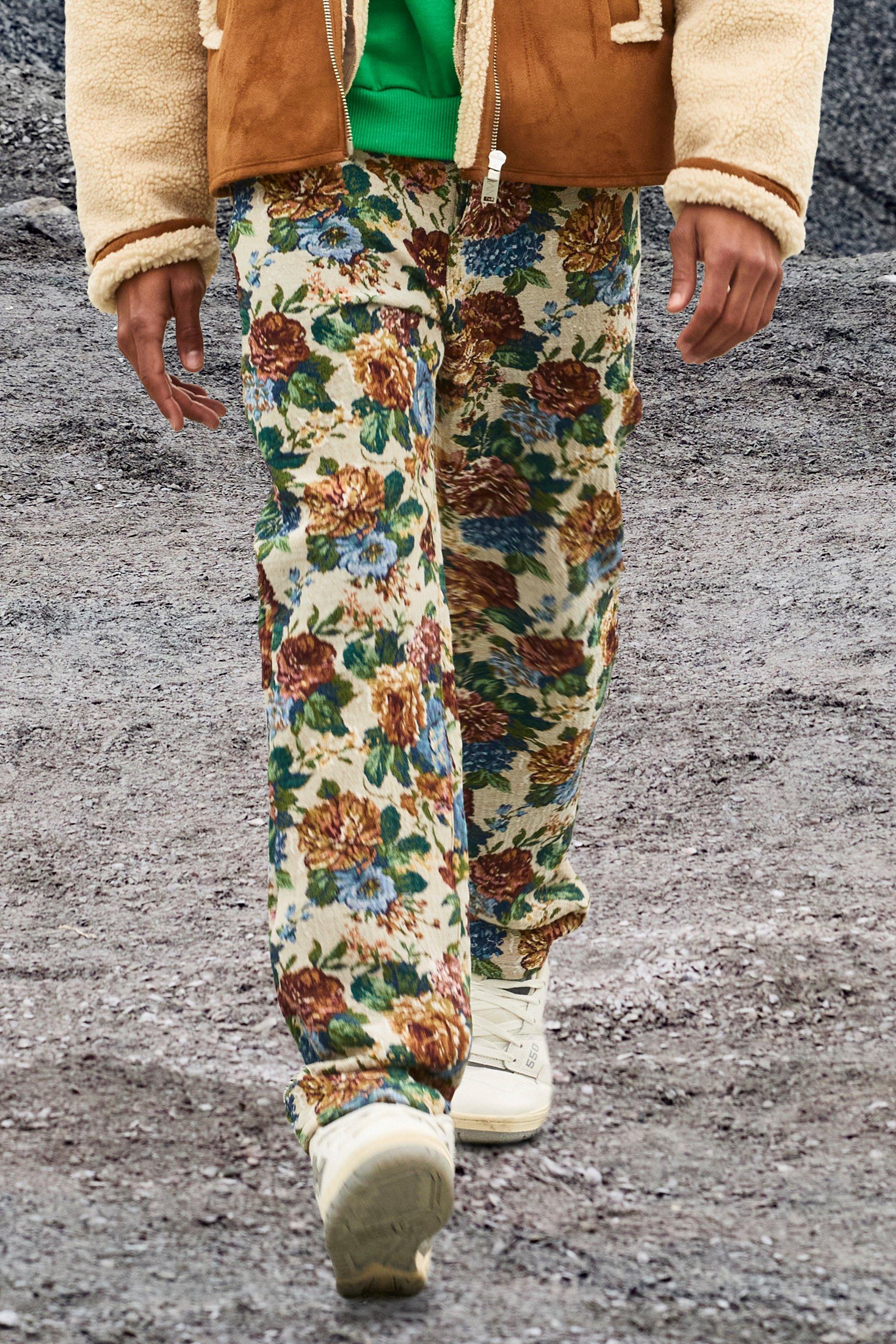 mens flower pants