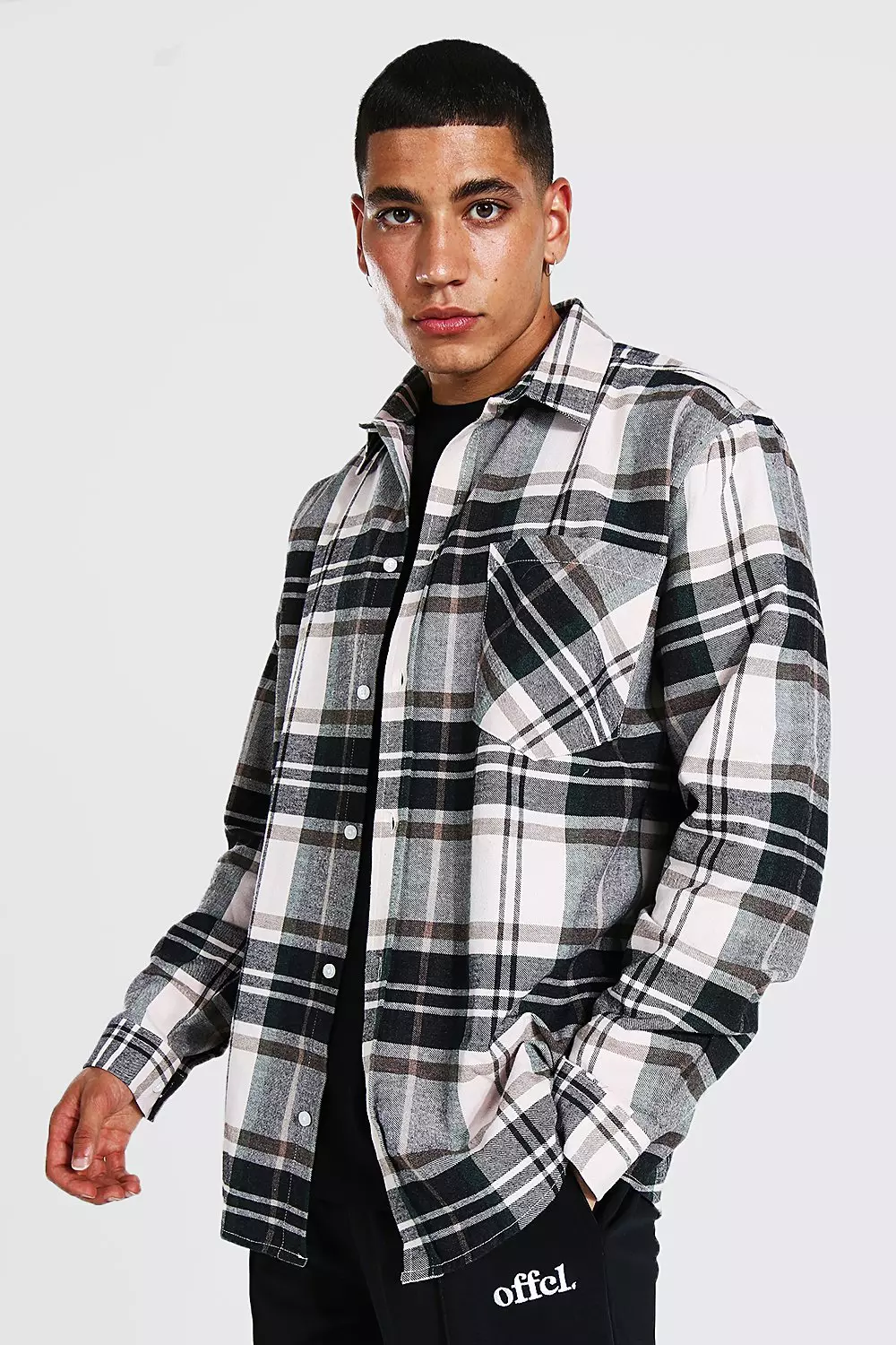 Chemise oversize a discount carreaux