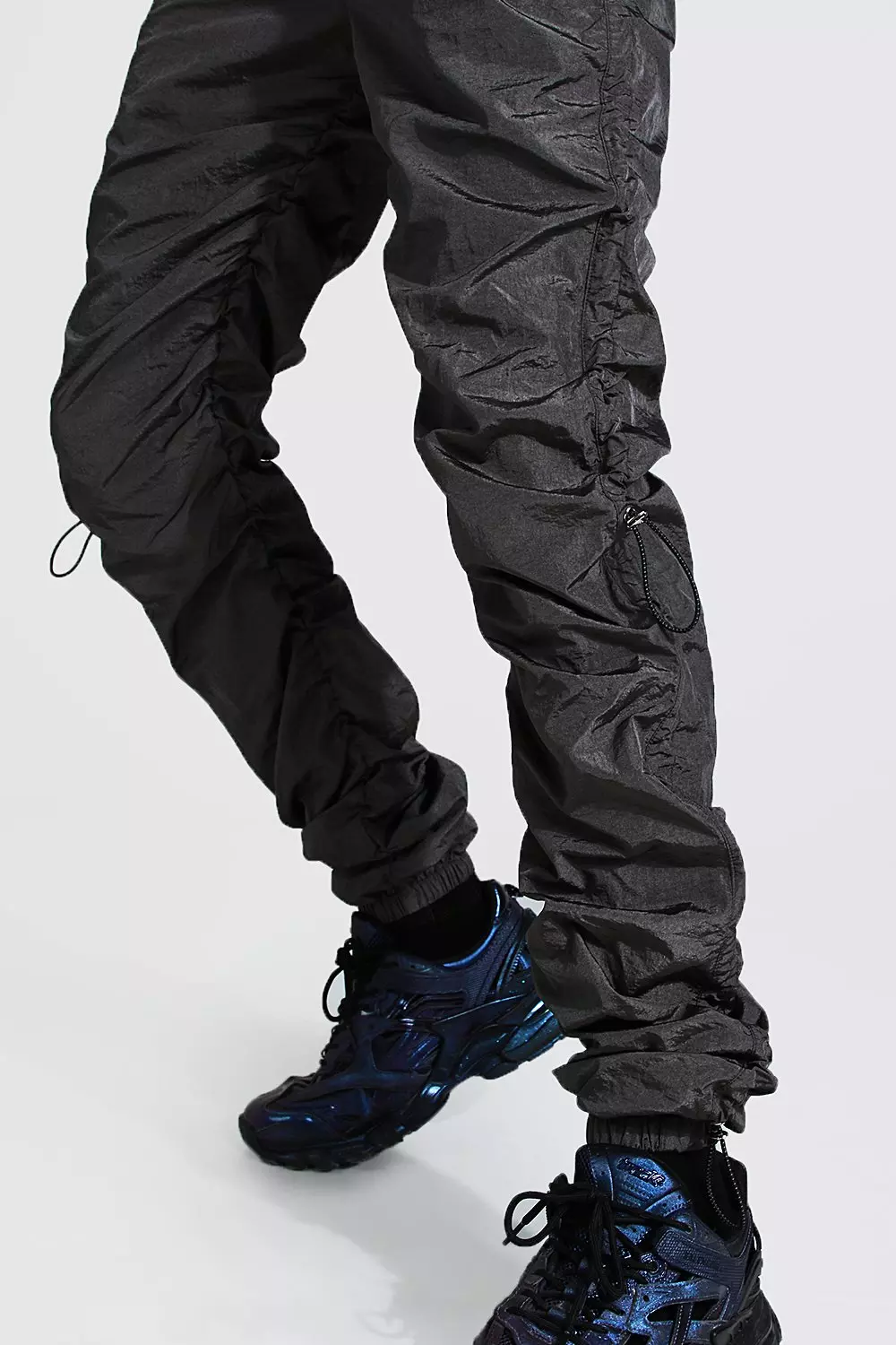 Tall Ruched Leg Bungee Cord Cargo Pants