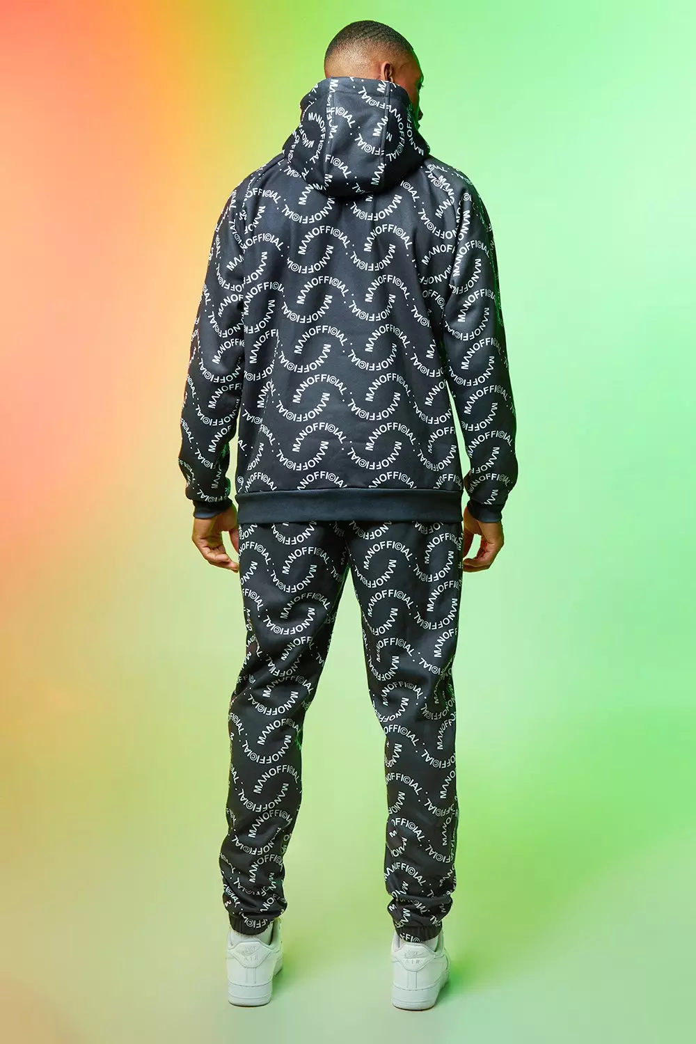 All over hot sale man printed tracksuit