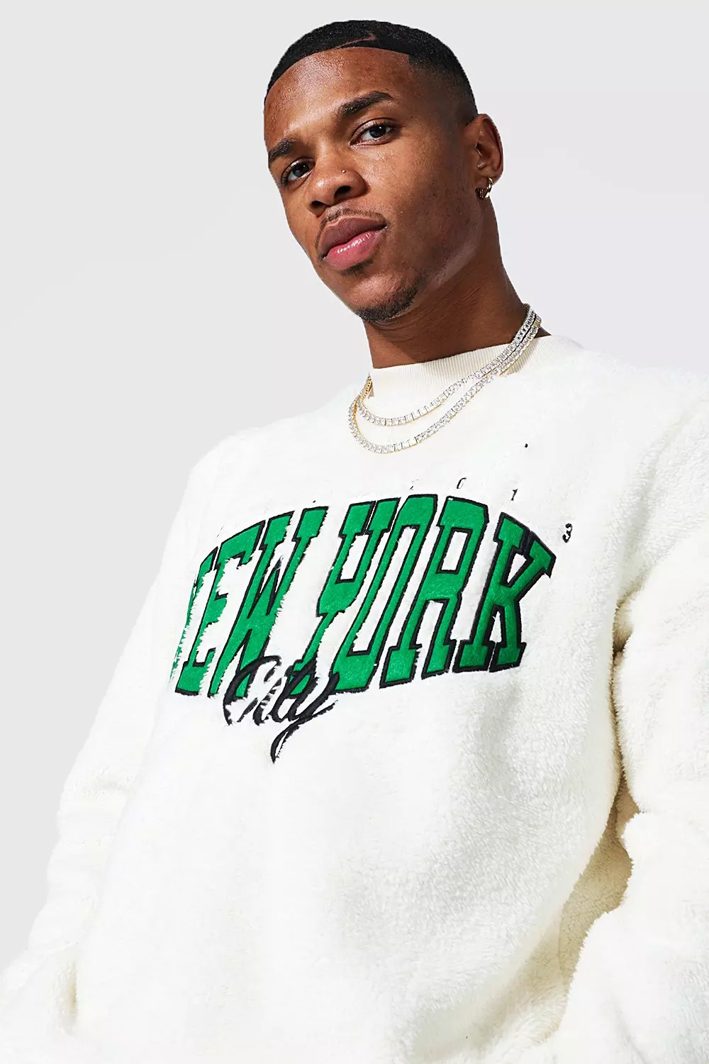 New York Borg Extended Neck Sweatshirt