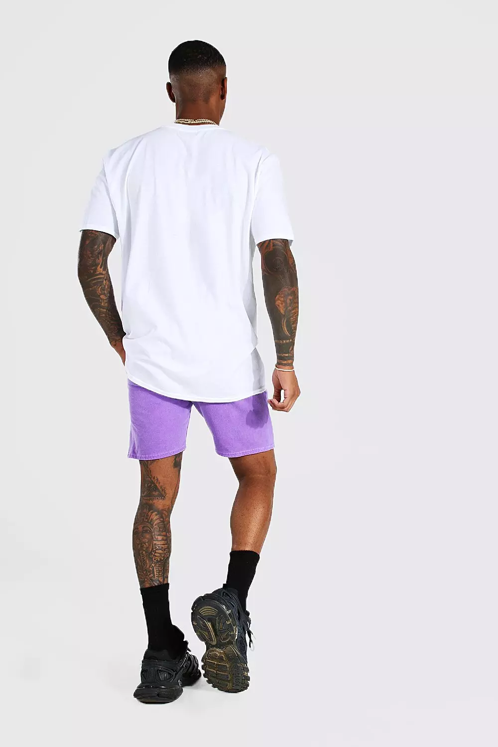 Oversized Drip Face T-Shirt And Mesh Shorts Set