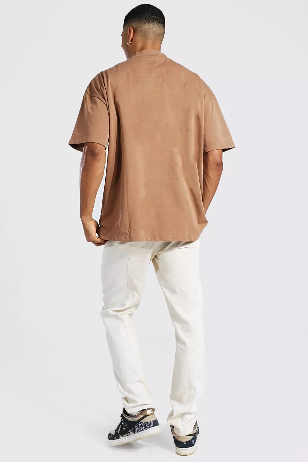 Oversized Extended Neck T-shirt | boohooMAN USA