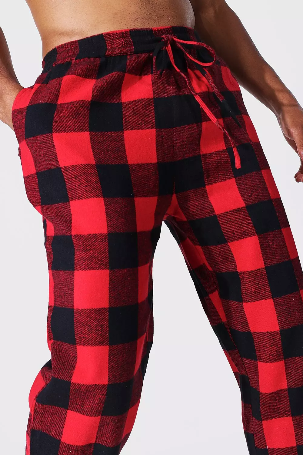 Red checkered pyjama discount bottoms