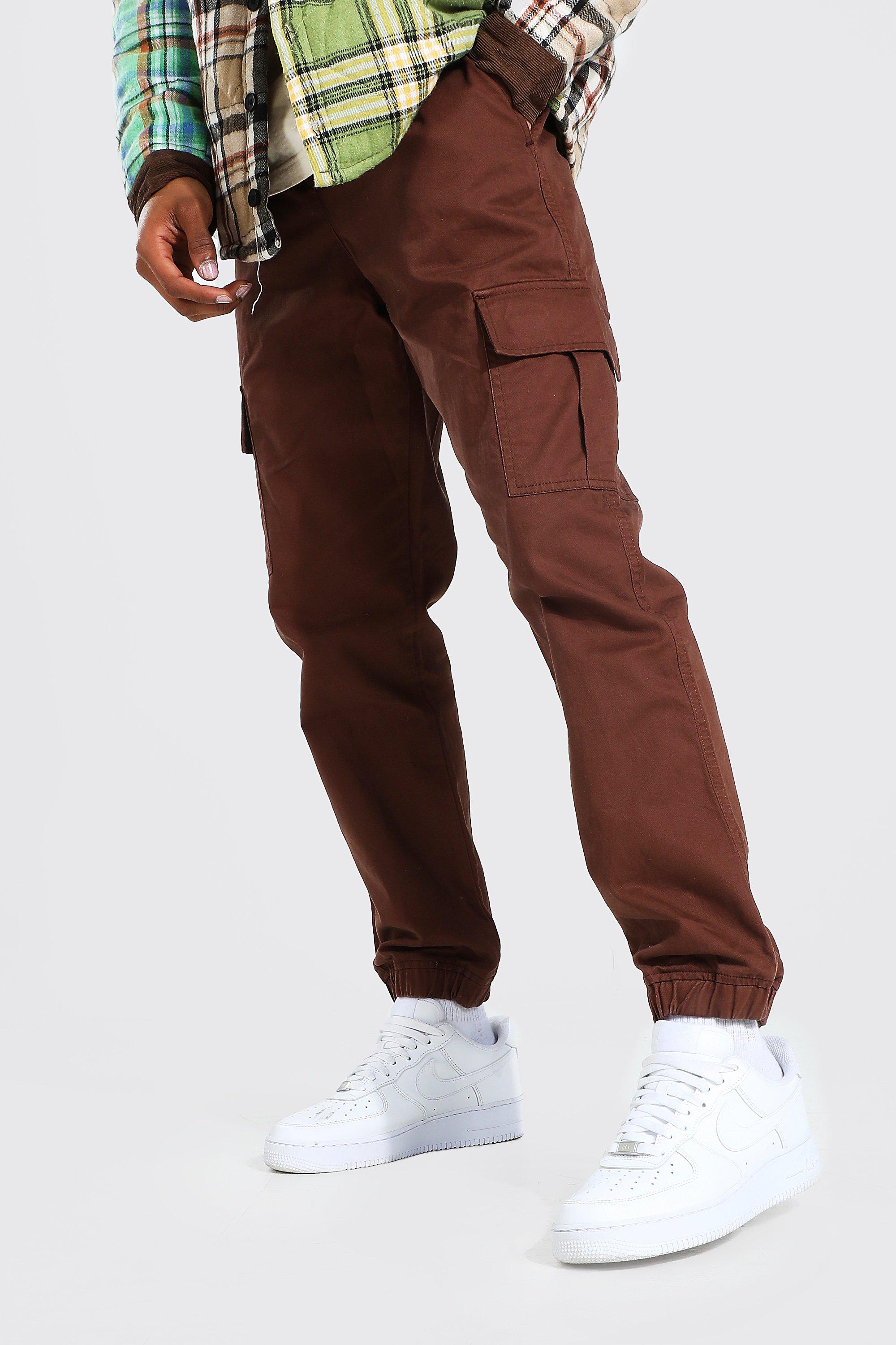 mens light brown cargo pants