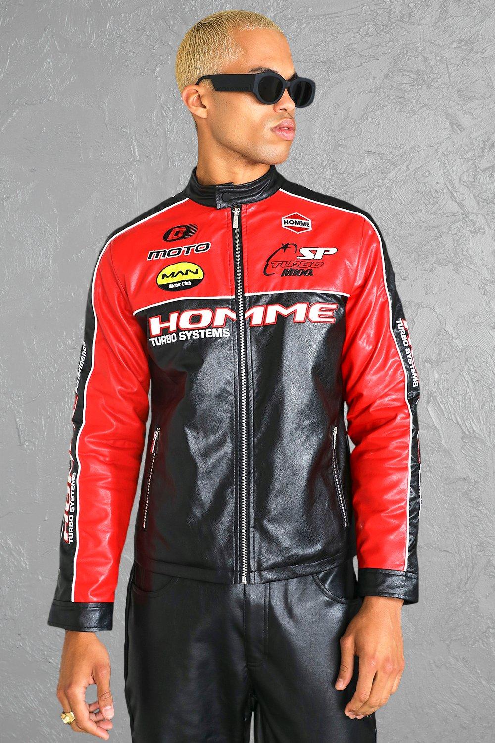 boohooman racer jacket