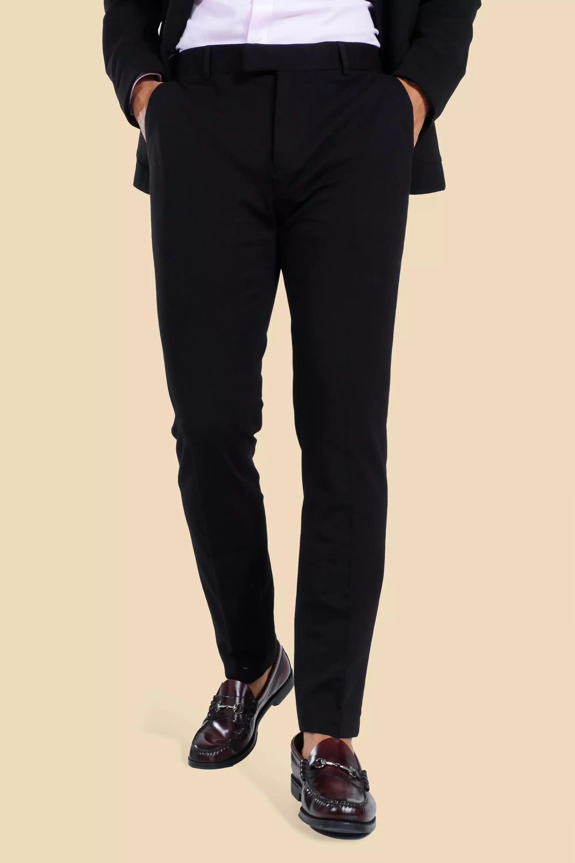 Skinny suit hot sale trousers men