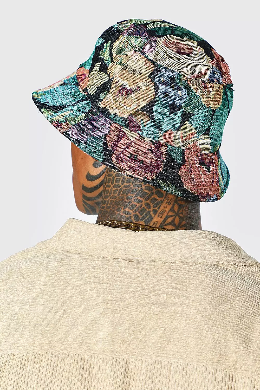 Tapestry Bucket Hat | boohooMAN USA