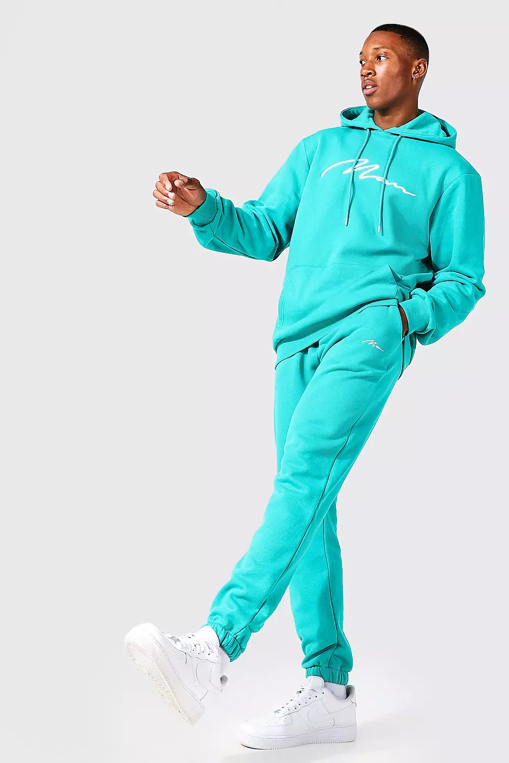 Boohooman signature hot sale tracksuit