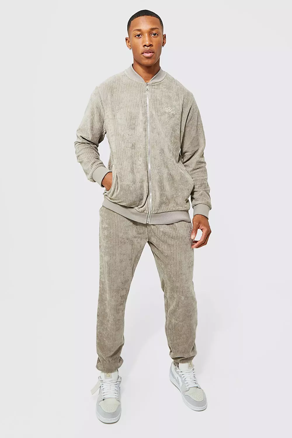 Puma velvet hot sale tracksuit mens