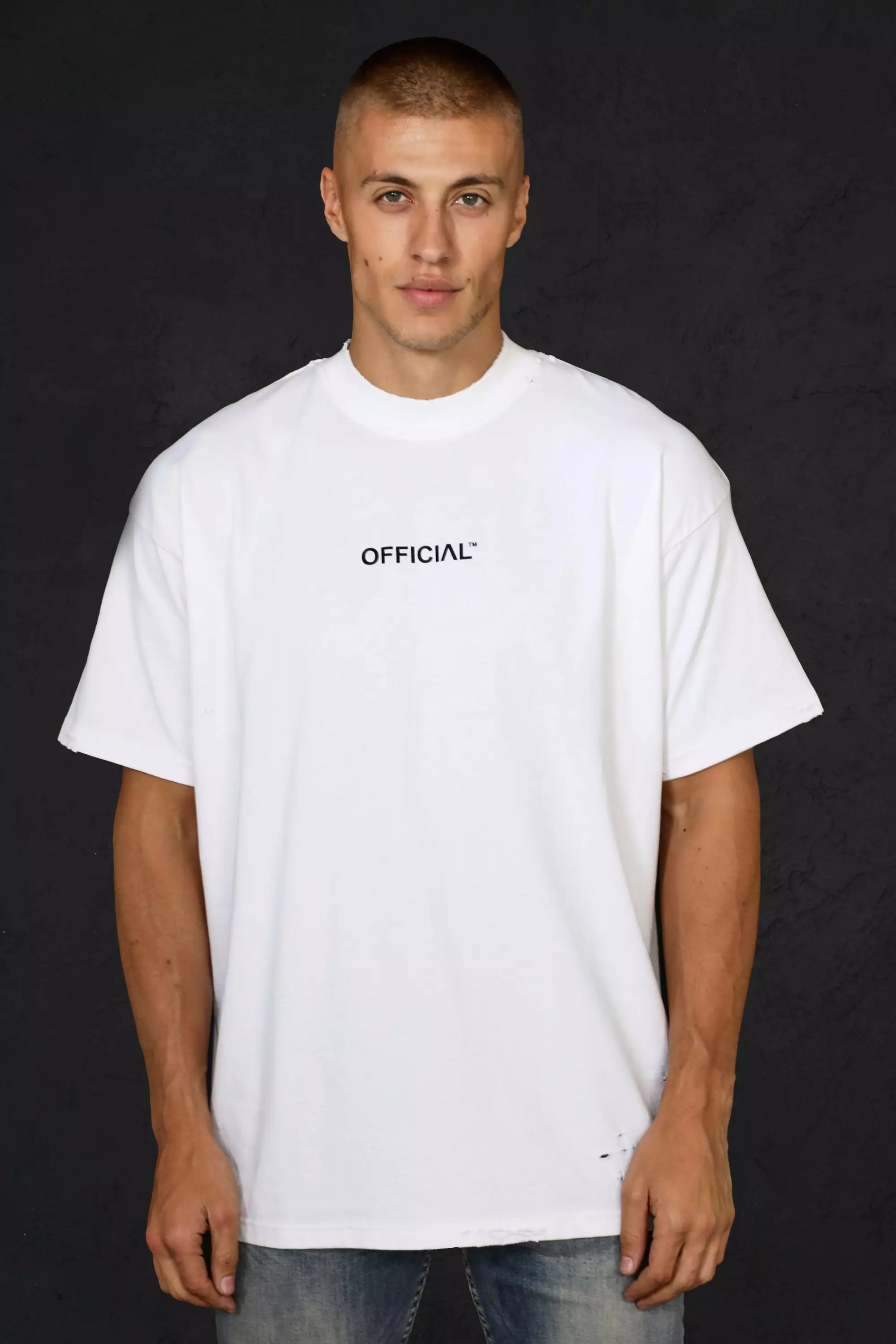 oversized distressed t shirt