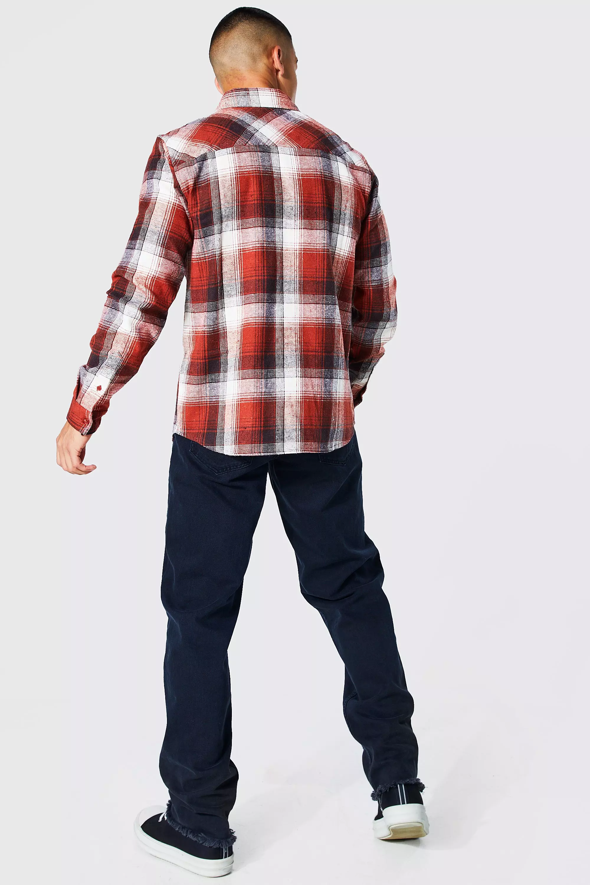 Regular Check Shirt | boohooMAN USA