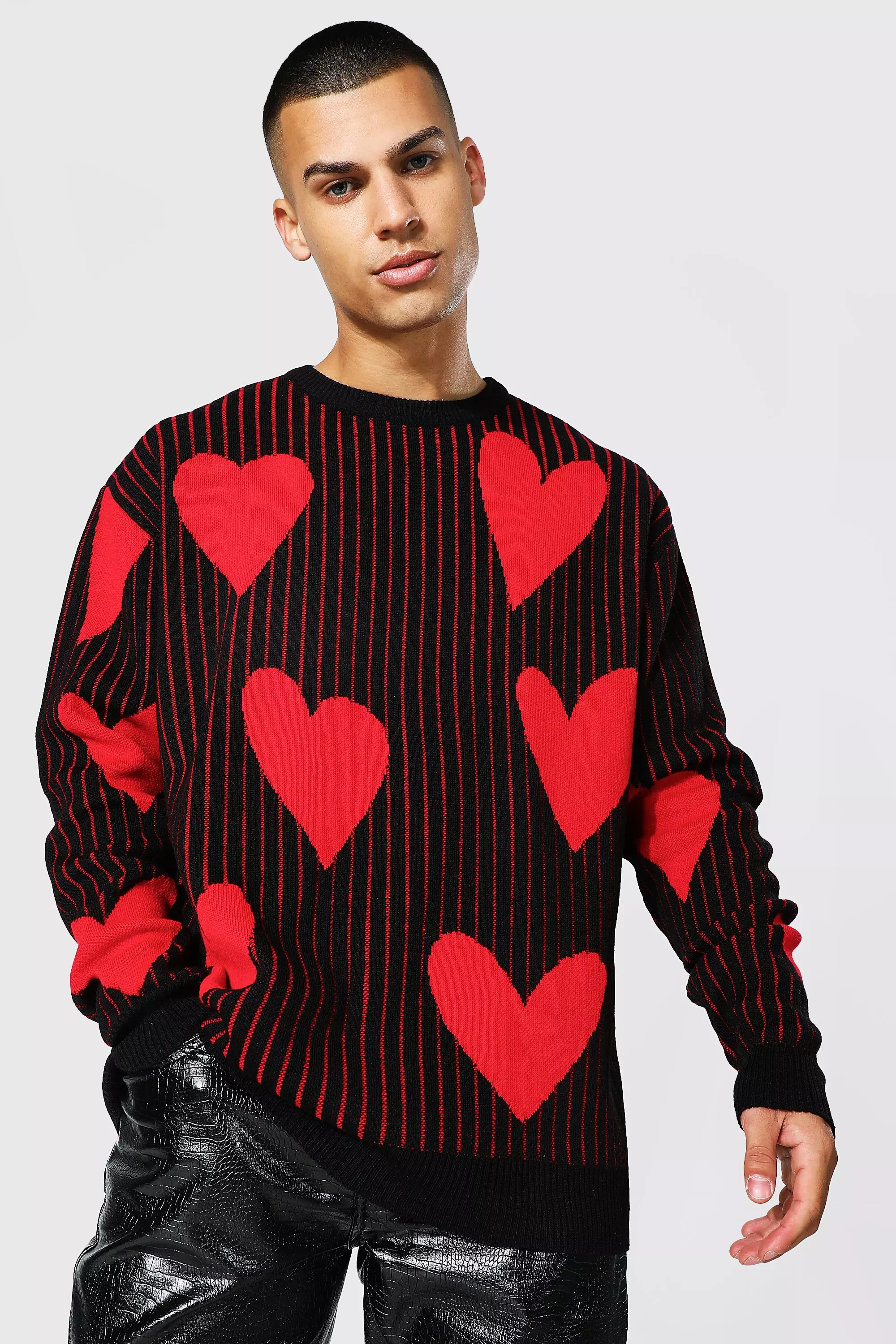 Men's 2025 heart sweater