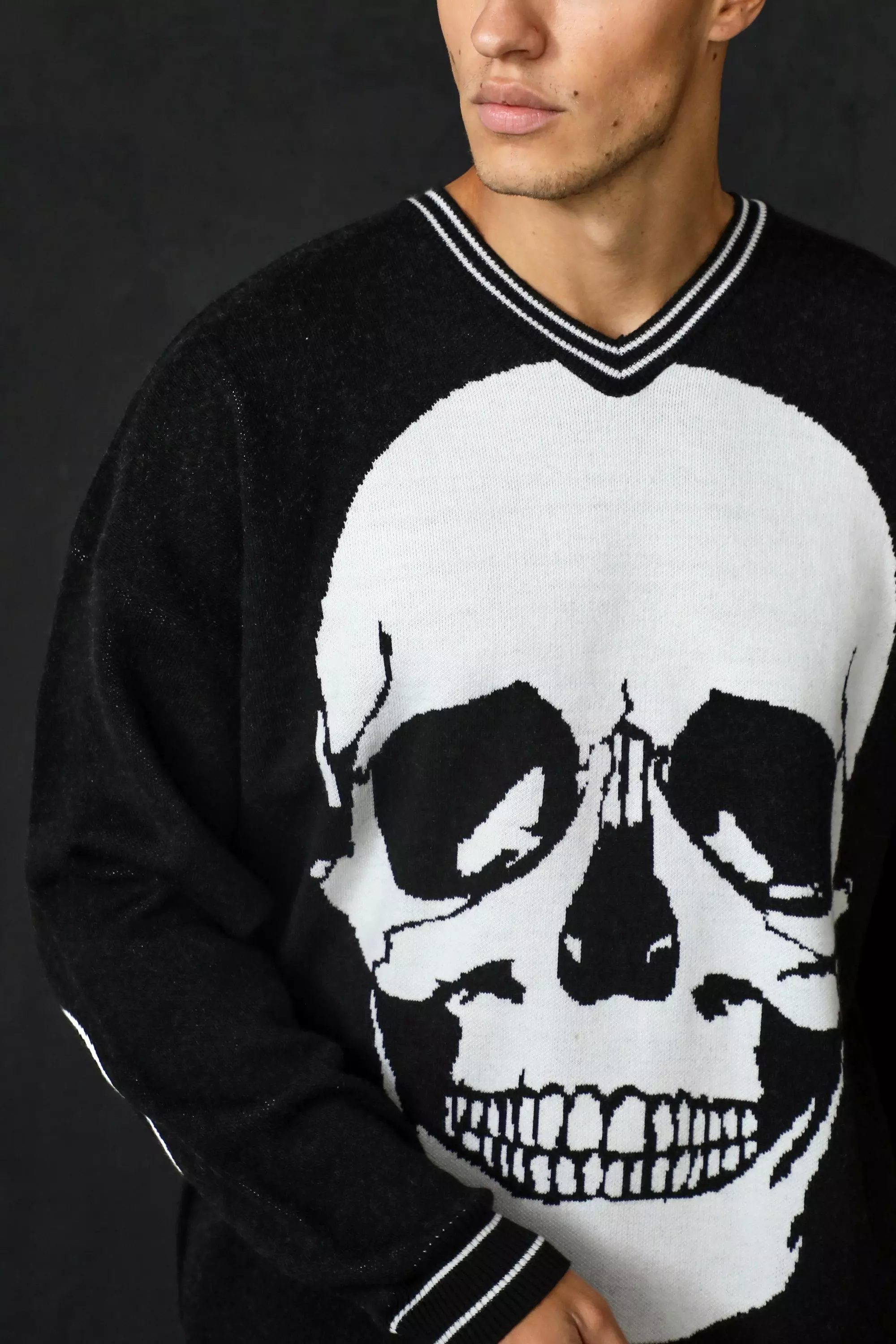 Oversized skull outlet sweater