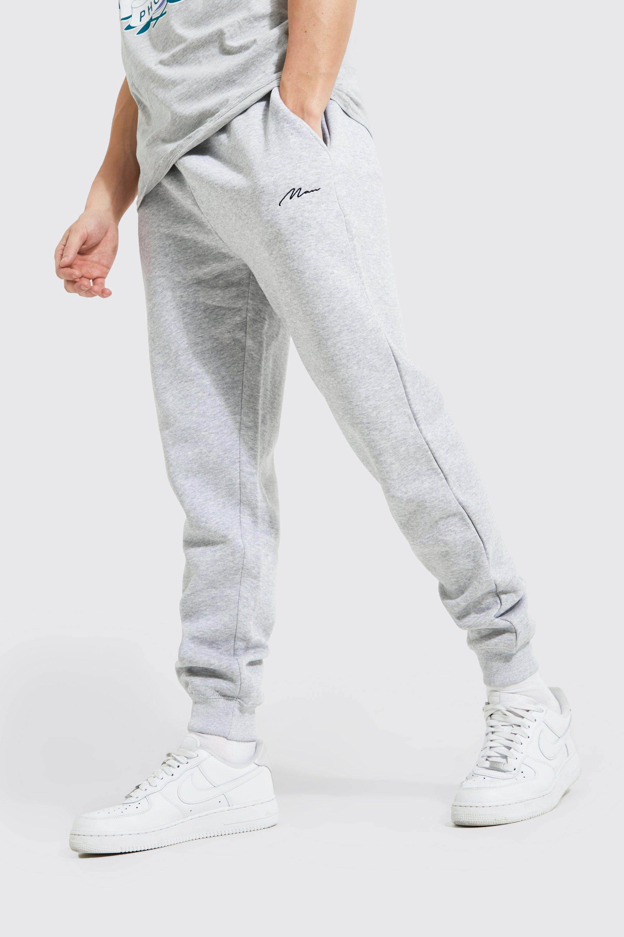 boohooman navy joggers