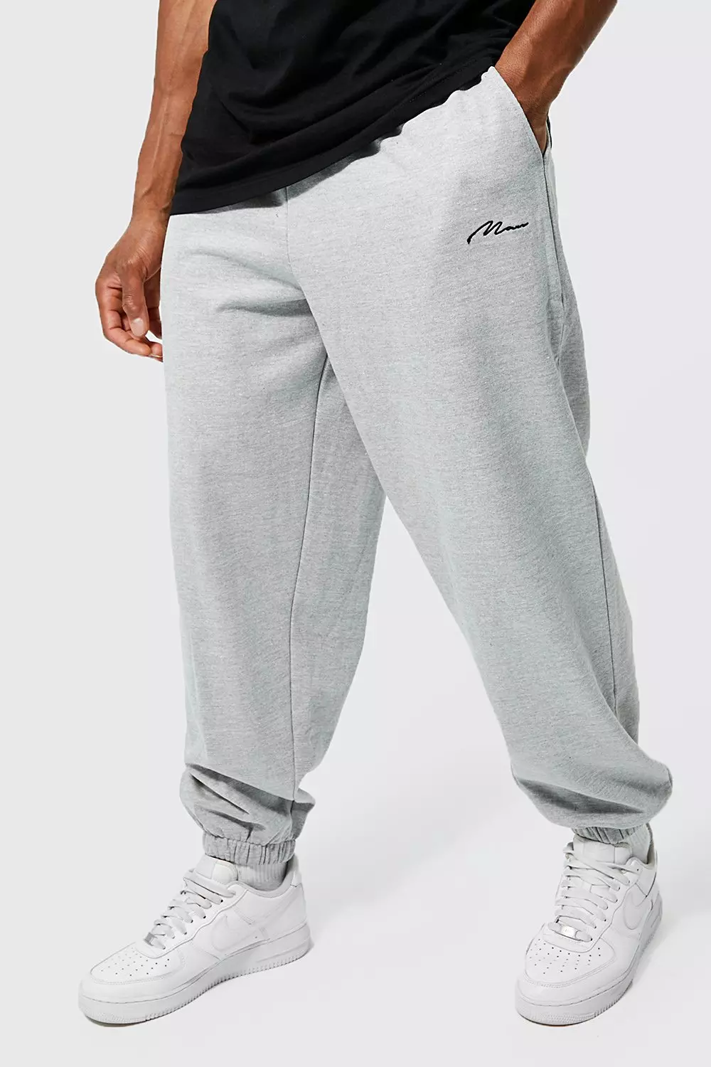 Man Signature Loose Fit Joggers boohooMAN USA