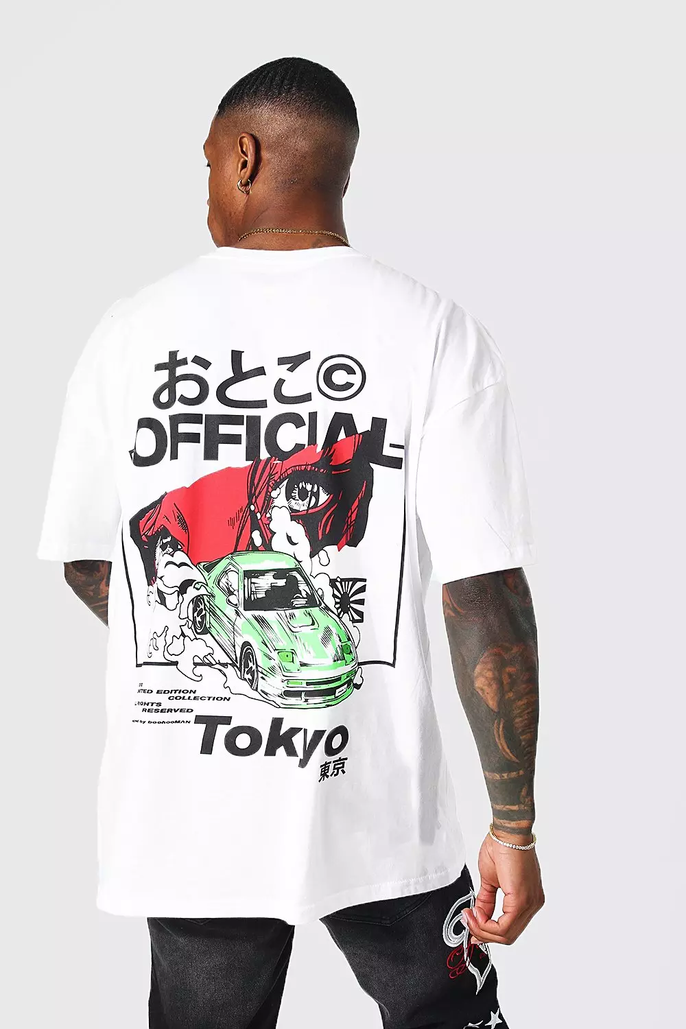 Oversized Tokyo Back Print T-shirt