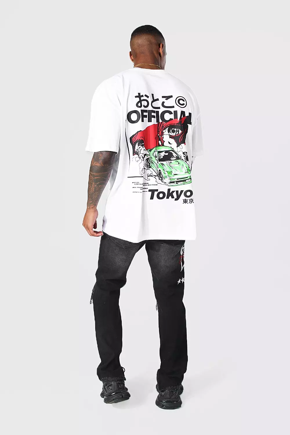 Oversized Tokyo Back Print T shirt