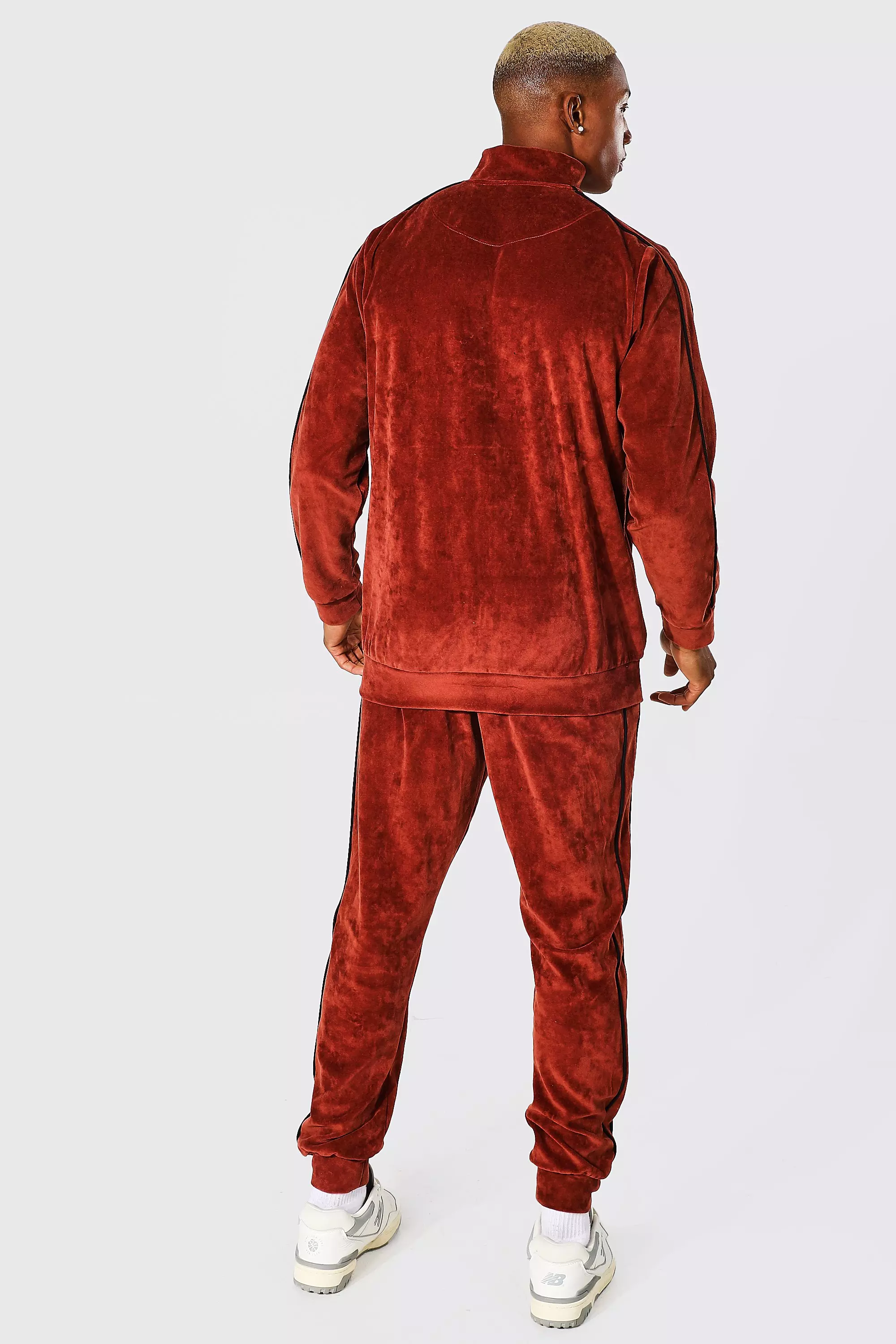 Crushed velvet outlet tracksuit