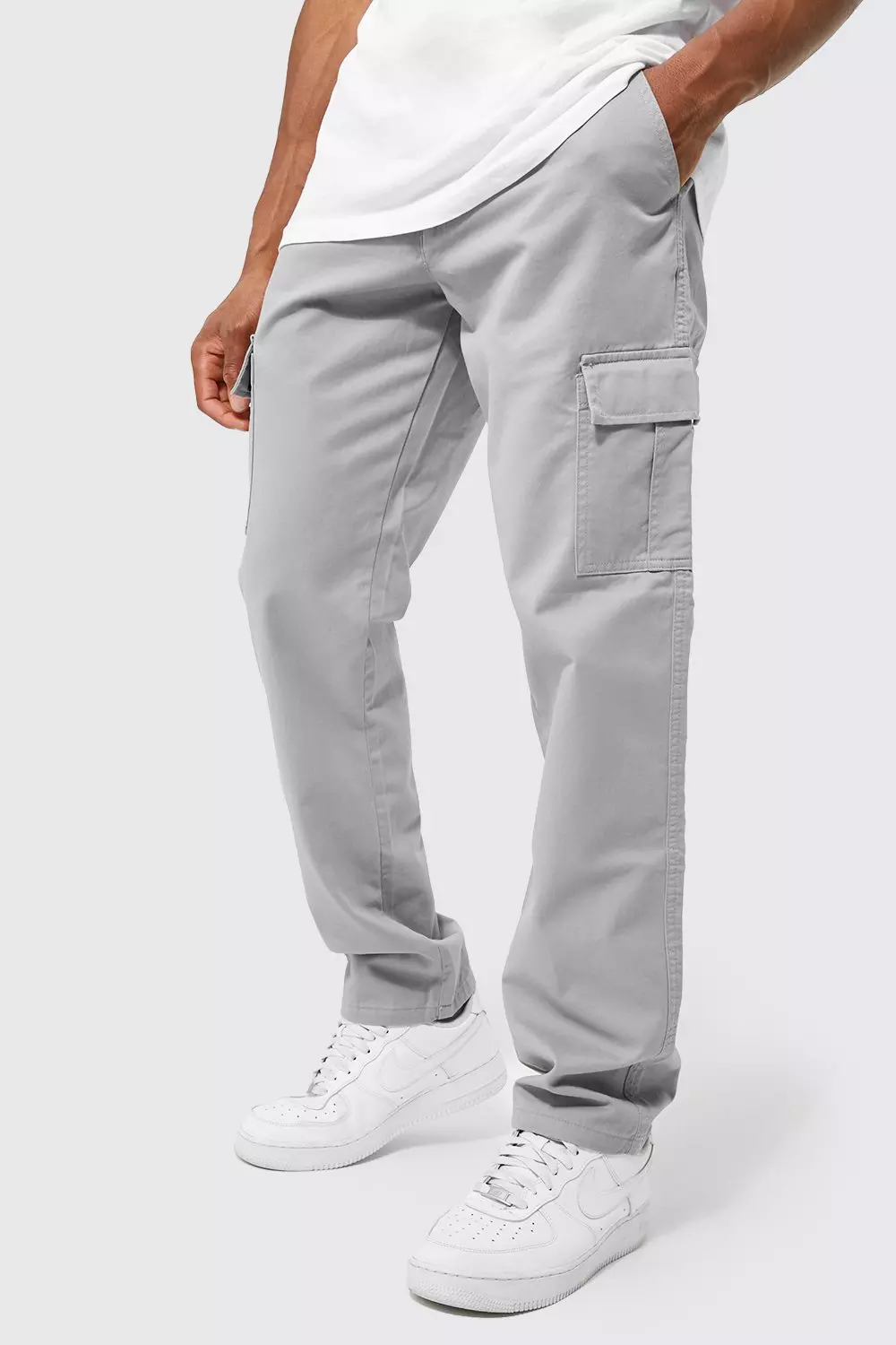 CARGO TROUSERS IN LIGHT TWILL FABRIC
