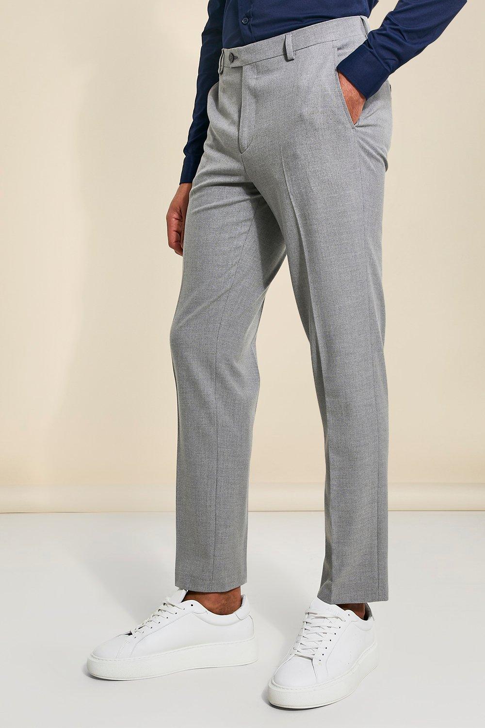 grey suit trousers