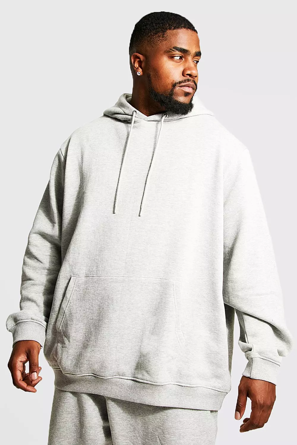 Plus Size Basic Hoodie | boohooMAN