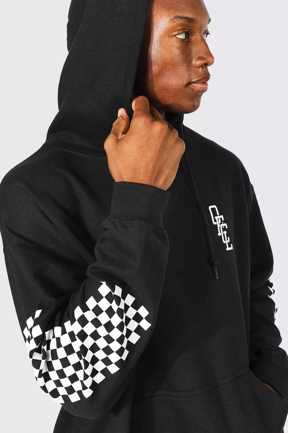 Oversized Offcl Hoodie boohooMAN USA