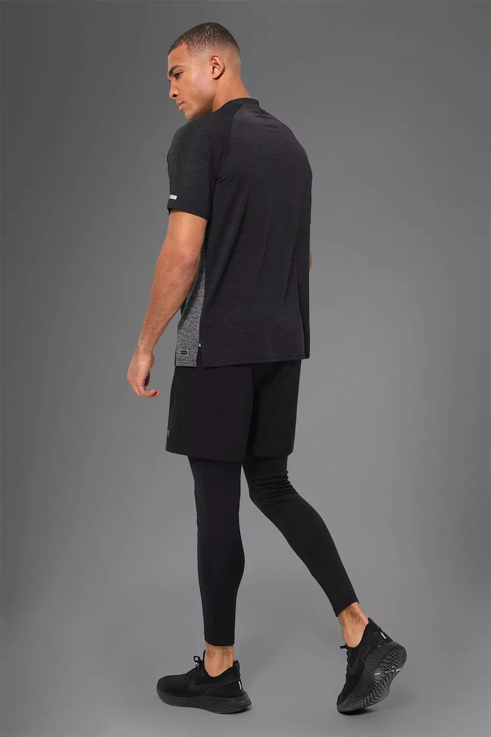 Mens gym tights outlet with shorts