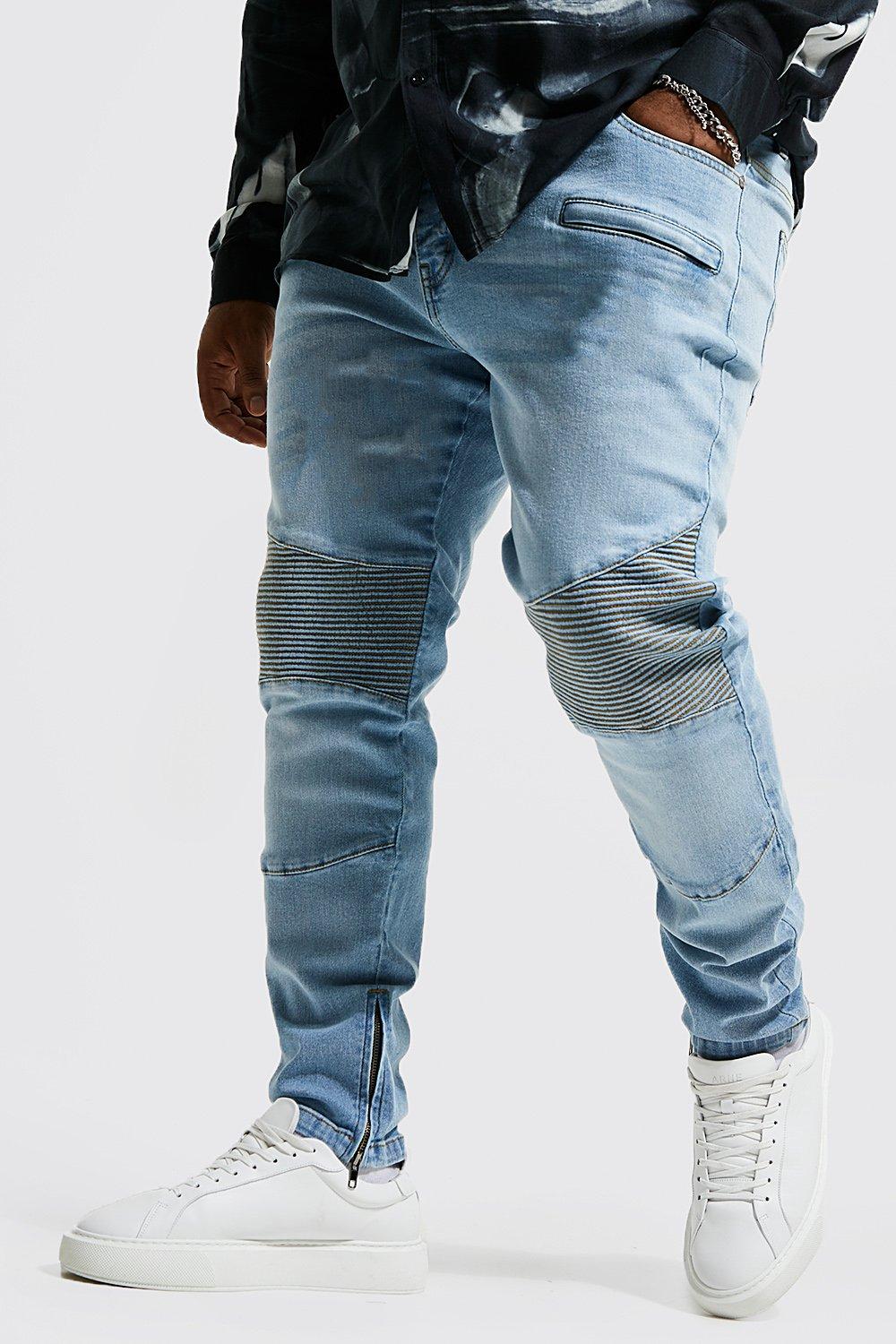 zip hem jeans mens